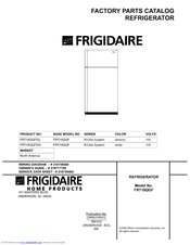 Frigidaire FRT18QGFW3 Factory Parts Catalog