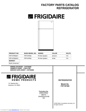 Frigidaire FRT18TNGW1 Factory Parts Catalog