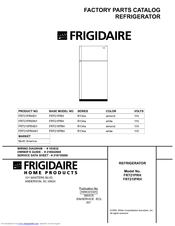Frigidaire FRT21IPRHW1 Factory Parts Catalog