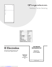 Frigidaire FRT21KB2D Factory Parts Catalog