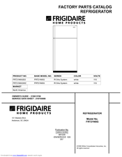 Frigidaire FRT21NSGD2 Factory Parts Catalog
