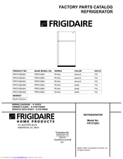 Frigidaire FRT21QRJW0 Factory Parts Catalog