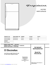 Frigidaire FRT21R7ASB2 Factory Parts Catalog