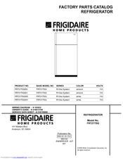 Frigidaire FRT21TSG Factory Parts Catalog