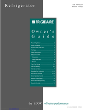 Frigidaire FRT22RRHW1 Owner's Manual