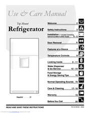 Frigidaire GLRT218WDZ2 Use & Care Manual