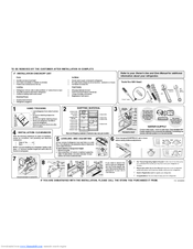 Frigidaire FRT21S6AQ - SUB = FRT21S6JQ Installation Manual