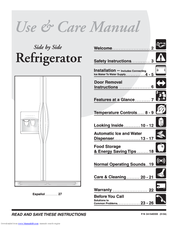 Frigidaire FSC23F7TDW1 Use & Care Manual