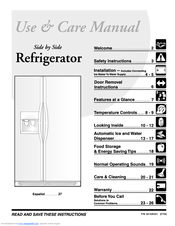 Frigidaire FSC23F7TDW5 Use & Care Manual