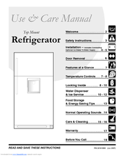 Frigidaire Gallery GLHT188WH Use And Care Manual