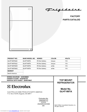 Frigidaire GLHT186TAQ2 Factory Parts Catalog