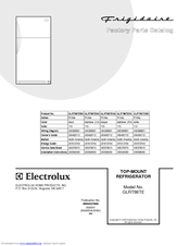 Frigidaire GLRT86TE Factory Parts Catalog