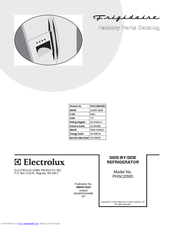 Frigidaire PHSC239D Factory Parts Catalog