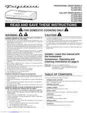 Frigidaire GL30WC41E User Manual