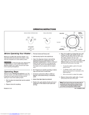 Frigidaire GLEH1642DS0 Operating Instructions