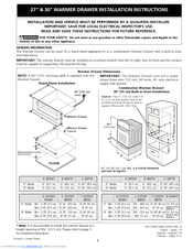 Frigidaire PLEW30S3DCB Installation Instructions Manual