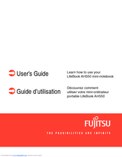 Fujitsu Lifebook AH550 User Manual