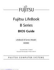 Fujitsu Lifebook B3010D Bios Manual