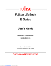 Fujitsu Lifebook B3020D User Manual
