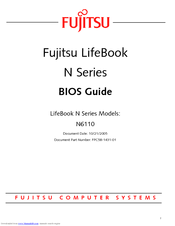 Fujitsu N6110 - LifeBook - Pentium M 1.86 GHz Bios Manual
