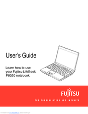 Fujitsu P8020 - LifeBook - Core 2 Duo 1.4 GHz User Manual