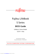 Fujitsu LifeBook S2210 Bios Manual