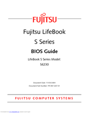 Fujitsu Lifebook S6230 Bios Manual