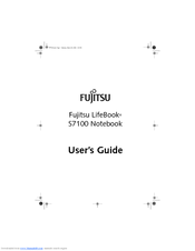 Fujitsu S7110 - LifeBook - Core 2 Duo 1.83 GHz User Manual