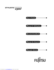 Fujitsu Stylistic 2300 User Manual