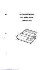 Fujitsu DL-3800 User Manual