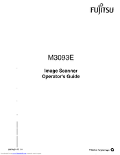 Fujitsu M3093E Operator's Manual