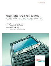Fujitsu Pocket Loox T810 Brochure & Specs