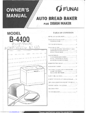 Funai B-4400 Owner's Manual