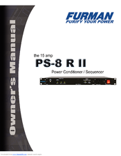 Furman PS8 R II Owner's Manual