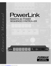 Furman PowerLink Owner's Manual