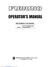 Furuno FI-3001 Operator's Manual