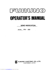 Furuno FW-200 Operator's Manual