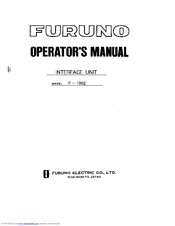 Furuno IF-1002 Operator's Manual