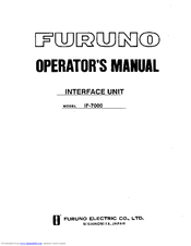 Furuno IF-7000 Operator's Manual