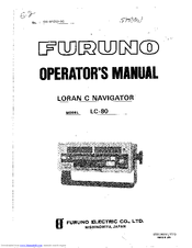 Furuno LC-80 Operator's Manual