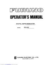 Furuno ED-222 Operator's Manual