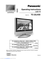 Panasonic TC22LH30 - LCD TV/ DVD RAM COMBO Operating Instructions Manual