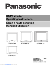 Panasonic CT-27HL15 Operating Instructions Manual