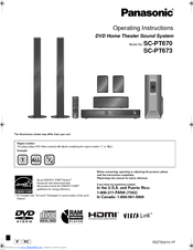 Panasonic Sb Hf770 Manuals Manualslib