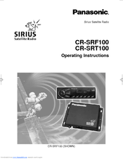 Panasonic CRSRF100 - CAR SIRIUS SATELITE Operating Instructions Manual