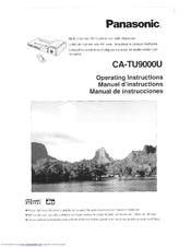Panasonic CATU9000U - AV CTRL AMP Operating Instructions Manual