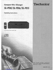 Panasonic SLPD8 - COMPACT DISC CHANGER Operating Manual