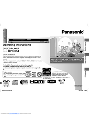Panasonic DVD-S54K Operating Instructions Manual