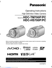 Panasonic Hdc Tm700 Manuals Manualslib