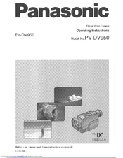 Panasonic PV-DV950 Operating Manual